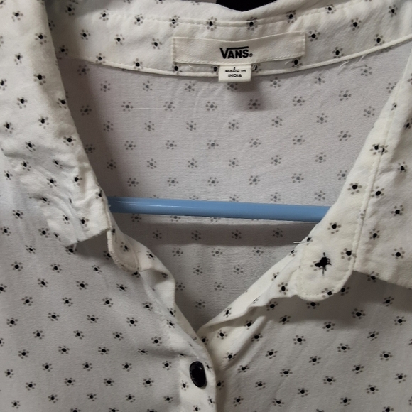 Vans White Shirt with Black Dots - Picture 4 of 12